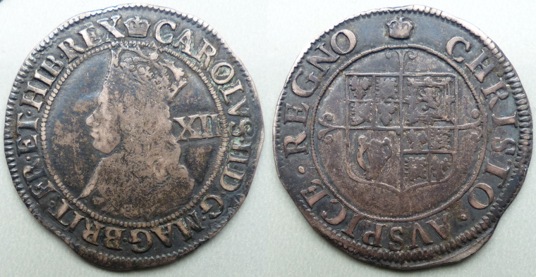 Charles II hammered issue shilling